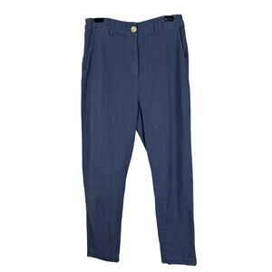 Road to Nowhere Los Angeles Blue cotton/cupro high rise pants size 8 x 28" insm